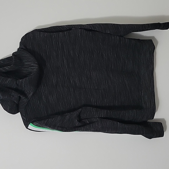 PINK Victoria's Secret Black Marble Full Zip Hoodie, Size Large - Picture 2 of 7